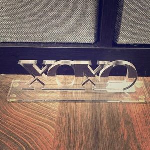 Xoxo acrylic decor